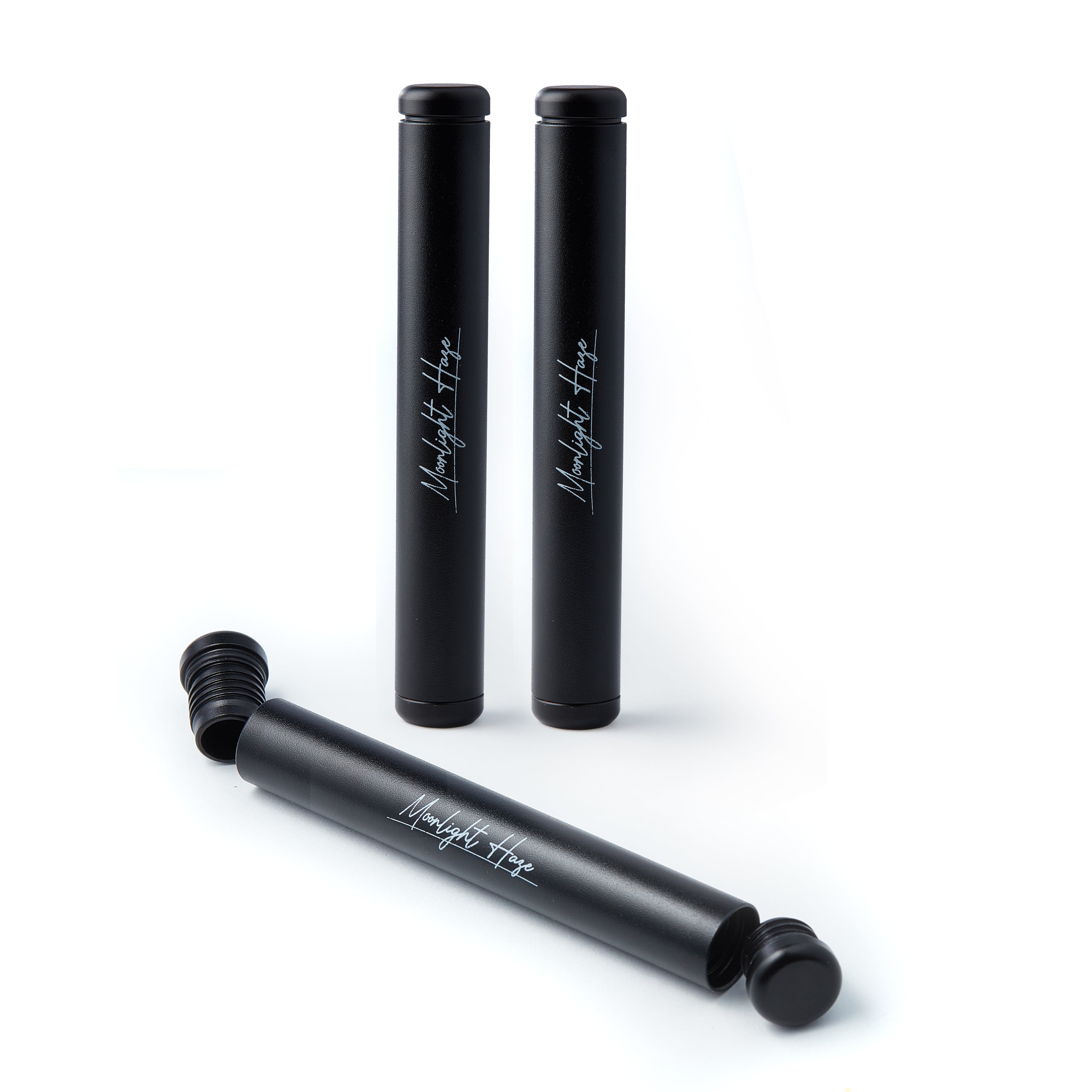 Moonlight Haze Storage Tubes (Stealth Black Aluminium 3-Pack)